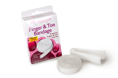 Carnation finger and toe bandages Carnation finger and toe bandages